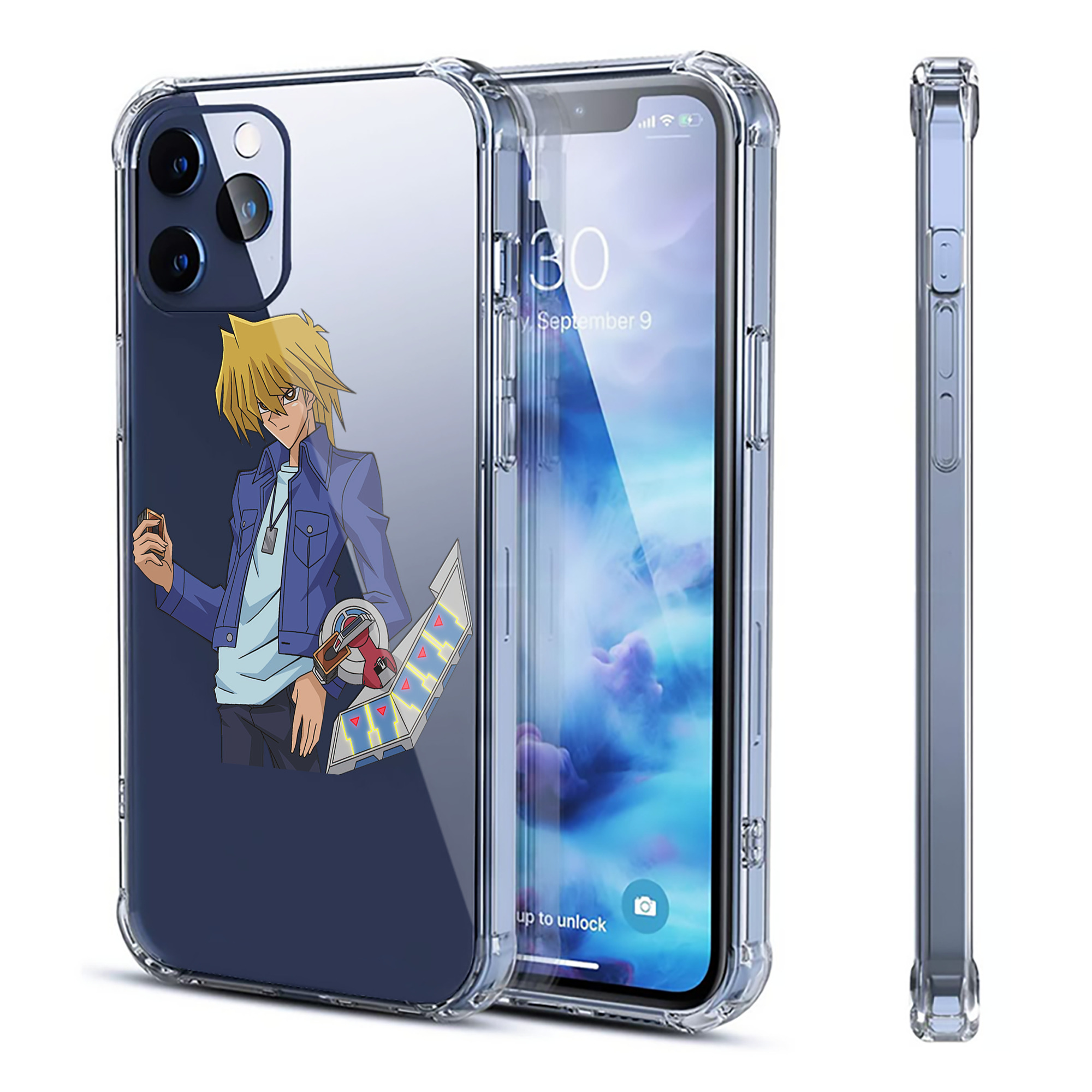（画像用） 遊☆戯☆王 Yu-Gi-Oh! 【iPhone 12シリーズ対応】透明スマホケース（クリアソフトケース）